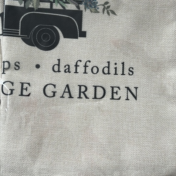 NWT Set of 4 cottage core linen canvas 18in square pillow covers - Picture 6 of 7